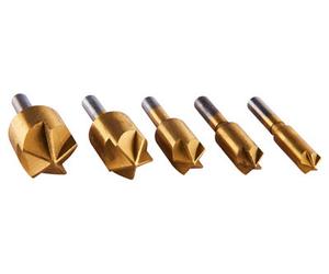 Amtech F0840 5 Piece Titanium-Coated Countersink Bit Set