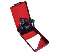 Amtech 13 Piece HSS Drill Bit Set with Titanium Nitride Coating, 1.5 6.5 mm, Plastic Storage Case Included