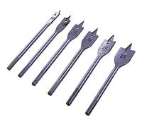 6pc Flat Wood Bit Set - set wood flat bit 6pc f1400 amtech drill 25mm