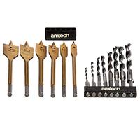 Amtech 14 Piece Hex Shank Wood Drill Set