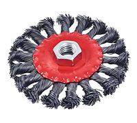 Am-Tech Wire Wheel Brush – Twist Knot – 4" (100 mm)