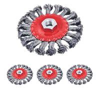 Amtech F3365 100mm (4") Twist knot wire wheel (Pack of 4)