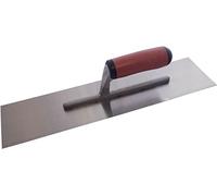 Amtech - Finishing Trowel, 400 x 100mm Steel Blade with Soft Grip Handle, for Plastering, Brickwork and Concrete Finishing