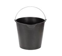 Amtech - Flexi Bucket for Carrying Water, Soil, Bricks, Super Strong Reinforced Handles, Home DIY, Eco Friendly, Durable, Long Lasting, Heavy Duty, Cold Resistant (Black) (13L)