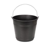 Amtech - Flexi Bucket for Carrying Water, Soil, Bricks, Super Strong Reinforced Handles, Home DIY, Eco Friendly, Durable, Long Lasting, Heavy Duty, Cold Resistant (Black) (16L)