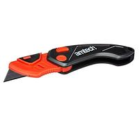Amtech Folding Plastic Utility Knife, ABS Body + Quick-Change Blade, for Everyday DIY, Packaging and Craft Cuts.