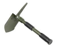 Amtech - Folding Shovel and Pickaxe for Camping, Gardening, and Emergency Use, Durable Steel, Ideal for Digging, Cutting, and Scraping, Portable and Collapsible, Includes Storage Pouch