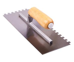 Amtech G1610 280mm (11") Notched Float Trowel With Wooden Handle