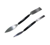 Amtech G1855 Leaf and Square Profiling Tool Set, Triangular and Square Blades, Plasterers Trowel, Small Tool, Double-Ended 2-Piece