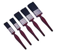 Amtech G4340 Decorating Paint Brushes Set, Synthetic No Bristle Loss with Classic Handle, Multi-Colour, Set of 5 Pieces