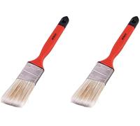 Amtech G4400 38mm (1.5") No bristle loss angled brush with soft handle (Pack of 2)