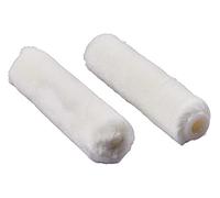 Amtech G4440 100mm (4") Roller Sleeves, 4mm Mohair Pile Roller Sleeves, Extra Short Pile Roller for Gloss Paint rollers, 2 Pack