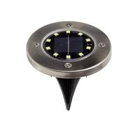 Amtech - Garden Solar Lights for Gardens, Patios, and More, Bright White LED Lights That Last up to 8-10 Hours, Rechargeable Batteries, Automatic Light Sensor, Easy to Assemble