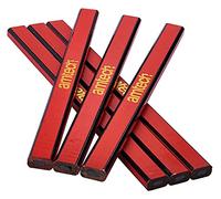 Amtech 6 Piece Hardwood Carpenter's Pencil Set