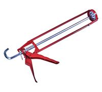 Amtech - Heavy Duty Caulking Gun, Powder-Coated Steel Frame, Cast Aluminium Handle, for Standard Sealant & Adhesive Cartridges - 11in