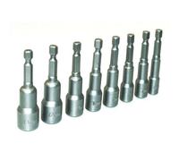 Amtech I5725 Magnetic Hex Nut Driver Set, 8 Pieces, Metric, Bit Sizes: 6mm-13mm