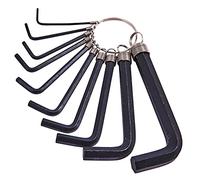 Amtech I8750C Hex Key Set, 10 Assorted Anti-Rust Hex Keys, Supplied on Handy Keyring, Sizes 1.5, 2, 2.5, 3, 3.5, 4, 5, 6, 8, and 10mm