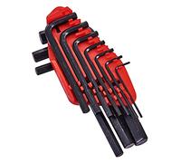 Amtech I8770 Hex Key Set, 10 Assorted Anti-Rust Hex Keys with Storage Holder, Sizes 1.5, 2, 2.5, 3, 4, 5, 5.5, 6, 8 and 10mm