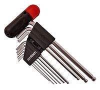 Amtech 9 Piece Extra Long Ball End Hex Key Set