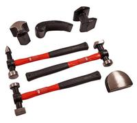 7pc Auto Body Kit - Repair Tool Car Panel Hammers Beating Amtech Heel Dolly - auto body kit repair tool car panel hammers 7pc beating amtech heel
