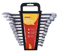 Amtech K0425 Combination Spanner Set, 11 Pieces Chrome Plated, Corrosion Resi...