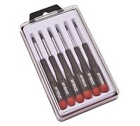 Amtech L0530 6Pc Precision Torx Screwdriver Set, T5, T6, T7, T8, T9 & T10 Plastic Handles Screwdrivers With Plastic Storage Case