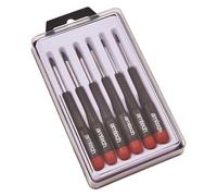 Amtech L0530 6Pc Precision Torx Screwdriver Set, T5, T6, T7, T8, T9 & T10 Plastic Handles Screwdrivers With Plastic Storage Case