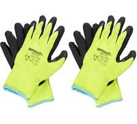 Amtech - Latex Coated Acrylic Gloves, Warm Lined for Cold Weather, Textured Grip, Durable and Flexible for DIY, Gardening, Construction and Outdoor Tasks (Size 10, XL) (Pack of 2)