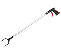 Amtech Litter Pick Up Tool 90 cm, 360° Rotating Jaws with Non-Slip Grips, Ideal for Parks, Gardens and Community Clean-ups