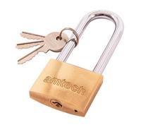 Amtech Long Shackle Br Padlock 50mm One Colour (One Size)