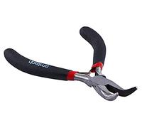 Amtech Mini Bent Nose Pliers with Spring, Drop Forged & Heat Treated, Non-Slip Handles