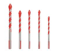 Amtech - Multi-Function Drill Bit Set for Home DIY, Easily Drills through Tiles, Glass, Wood, and More, Durable, Compatible with Most Standard Drills, Clean and Accurate Holes (Set of 5)