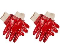 Amtech N2400 Heavy Duty PVC Working Gloves XL (Size 10) (Pack of 2)