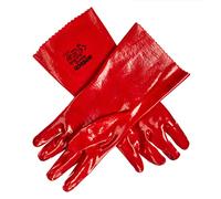 Amtech N2410 Gauntlet Gloves XL (Size 10) Heavy Duty, Suitable for the dirtier cleaning and maintenance tasks, Red