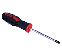 Amtech - No.2 Pozi Screwdriver, Chrome Vanadium Blade, Magnetised Tip for Secure Fastening, Soft-Grip Handle, 100mm (4") Reach