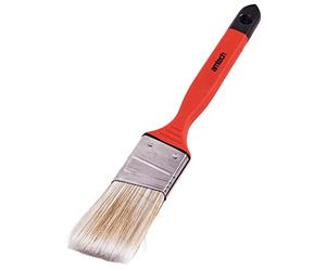 Amtech - No Bristle Loss Angled Brush, ergonomic soft handle, sharp cutting-in on corners, ceiling lines, trims & window frames, pro edges with emulsion, varnish & oils, 38mm (1.5")