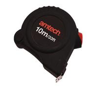 Amtech P1275 10M X 25mm Self-Locking Measuring Tape