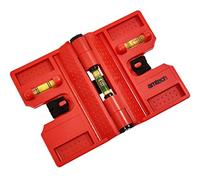 Amtech P4875 Adjustable Post Level, Magnetic and Durable with 3 Spirit Levels