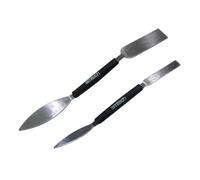 Amtech - Plastering Trowel Set with Trowel Cement Tool and Profiling Tool for Repointing, Patching, or Decorative Edge Work, Durable Heat-Treated Carbon Steel, Dual-Profile Design, Non-Slip Grip (2pc)