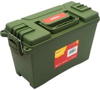 Amtech - Plastic Tool Box, Waterproof Storage Box with Twin Locking Points for