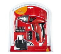 Amtech Rechargeable Cordless Electric Screwdriver-3.6V/4.8V, Reversible, Bit Set