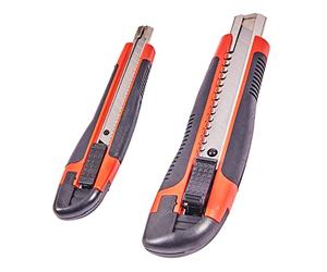 Amtech S0150 2pc Snap-Off Blade Disposable Retractable Knife Set, Craft Knives