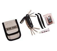 Amtech S1810 Bicycle Repair Tool and Puncture Kit, Bike Maintenance Kit, Include Glue, Patches, Drive Sockets, Hex Keys