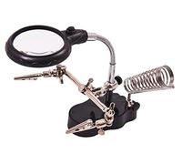 Helping Hand Magnifier Set And Soldering Stand With LED - Light Amtech Glass - led helping soldering stand hand magnifier light amtech glass