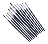 Amtech S4120 12 Piece Fine Pointed Tip Art Brush Set