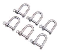 Amtech S4305 6 Piece 8mm D-Shackle Set