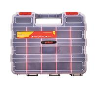 Amtech S6463 Double-Sided Storage Box Organiser, Screw Box, Assortment Box for Hardware, 34 Adjustable Compartments
