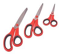 Amtech - Scissor Set 3pc, Stainless Blades with Comfort Grip, for Craft, Decorating and Household, 140/200 / 250 mm