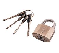 Amtech - Security Padlock, Double Ball Locking, 7mm Hardened Shackle, Chrome Plated, 4 Keys, Everyday Protection for Gates, Sheds, Lockers and Cabinets, 40mm
