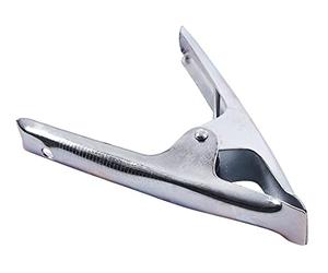 Amtech - Stall Clip, Heavy-Gauge Spring Steel with High-Tension Grip, Fast Tarpaulin & Sheeting Hold-Down, Reusable Site Fixing, 6" (150mm)